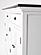 Halifax Accent Classic Buffet, White Distress & Deep Brown by Novasolo
