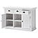 Halifax Buffet with 2 Baskets, Classic White by Novasolo