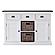 Halifax Contrast Buffet with 2 Baskets, Classic White & Black by Novasolo