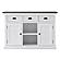 Halifax Contrast Buffet with 2 Baskets, Classic White & Black by Novasolo