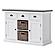 Halifax Contrast Buffet with 2 Baskets, Classic White & Black by Novasolo