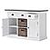 Halifax Contrast Buffet with 2 Baskets, Classic White & Black by Novasolo