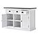 Halifax Contrast Buffet with 2 Baskets, Classic White & Black by Novasolo
