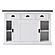 Halifax Contrast Buffet with Sliding Doors, Classic White & Black by Novasolo