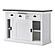 Halifax Contrast Buffet with Sliding Doors, Classic White & Black by Novasolo