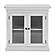 Halifax Display Buffet with 2 Glass Doors, Classic White by Novasolo