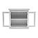 Halifax Display Buffet with 2 Glass Doors, Classic White by Novasolo