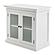 Halifax Display Buffet with 2 Glass Doors, Classic White by Novasolo