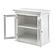 Halifax Display Buffet with 2 Glass Doors, Classic White by Novasolo