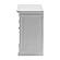 Halifax Display Buffet with 2 Glass Doors, Classic White by Novasolo