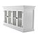 Halifax Display Buffet with 4 Glass Doors, Classic White by Novasolo