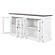 Halifax Accent Display Buffet w/4 Glass Doors in White & Brown by Novasolo