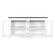 Halifax Accent Display Buffet w/4 Glass Doors in White & Brown by Novasolo