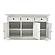 Provence Classic Sideboard with 3 doors, Classic White by Novasolo
