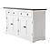 Provence Accent Classic Buffet, White Distress & Deep Brown by Novasolo