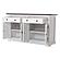 Provence Accent Classic Buffet, White Distress & Deep Brown by Novasolo