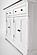Provence Accent Classic Buffet, White Distress & Deep Brown by Novasolo