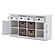 Halifax Buffet with 4 Baskets, Classic White by Novasolo
