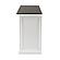 Halifax Contrast Buffet w/4 Kubu Rattan Baskets in White & Black by Novasolo
