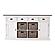 Halifax Accent Buffet with 4 Baskets, White Distress & Deep Brown by Novasolo