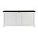 Halifax Contrast Buffet w/5 Doors in White & Black by Novasolo