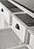 Halifax Contrast Buffet w/5 Doors in White & Black by Novasolo