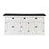 Halifax Contrast Buffet w/5 Doors in White & Black by Novasolo