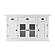 Halifax Buffet with 2 Doors 2 Glass Doors 3 Drawers, Classic White by Novasolo