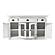 Halifax Buffet with 2 Doors 2 Glass Doors 3 Drawers, Classic White by Novasolo