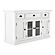 Halifax Buffet with 2 Doors 2 Glass Doors 3 Drawers, Classic White by Novasolo