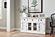 Halifax Buffet with 2 Doors 2 Glass Doors 3 Drawers, Classic White by Novasolo