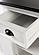 Halifax Contrast Buffet w/Glass Doors & 3 Drawers in White & Black by Novasolo