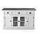 Halifax Accent Buffet w/Glass Doors & 3 Drawers in White & Brown by Novasolo
