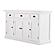 Halifax Buffet with 4 Doors 3 Drawers, Classic White by Novasolo