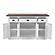 Halifax Accent Buffet w/4 Doors & 3 Drawers in White & Brown by Novasolo