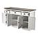 Halifax Accent Buffet w/4 Doors & 3 Drawers in White & Brown by Novasolo