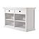 Halifax Buffet with 2 Drawers, Classic White by Novasolo