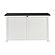 Halifax Contrast Buffet w/4 Glass Doors in White & Black by Novasolo