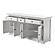 Provence Buffet w/5 Doors in White by Novasolo