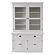 Halifax Glass-Display Hutch Unit, Classic White by Novasolo