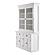Halifax Glass-Display Hutch Unit, Classic White by Novasolo