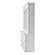 Halifax Glass-Display Hutch Unit, Classic White by Novasolo