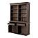 Halifax Mindi Hutch Bookcase Unit, Black Wash by Novasolo