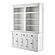 Halifax Hutch Bookcase 5 Doors 3 Drawers, Classic White by Novasolo