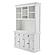 Halifax Buffet Hutch Unit with 2 Adjustable Shelves, Classic White by Novasolo