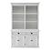 Halifax Buffet Hutch Unit with 6 Shelves, Classic White by Novasolo