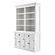 Halifax Buffet Hutch Unit with 8 Shelves, Classic White by Novasolo