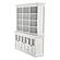 Halifax Hutch Unit w/6 Glass Doors in White by Novasolo