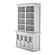 Halifax Hutch Unit w/4 Glass Doors in White by Novasolo