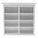 Halifax Hutch Unit w/4 Glass Doors in White by Novasolo